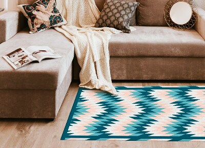 Vinyl floor rug Geometric herringbone
