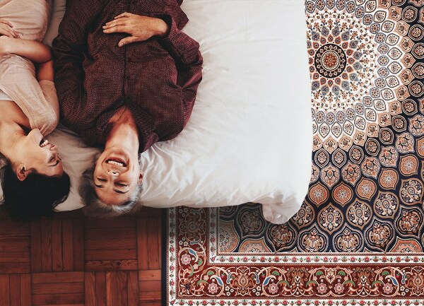 Vinyl floor rug Geometric mandala