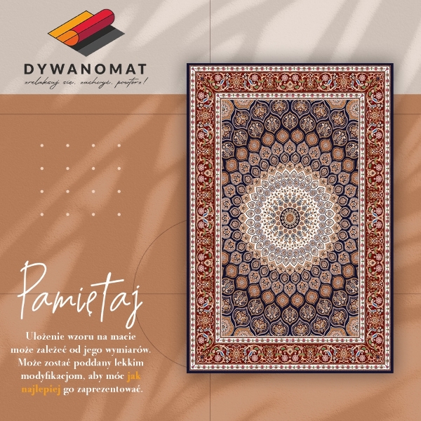 Vinyl floor rug Geometric mandala