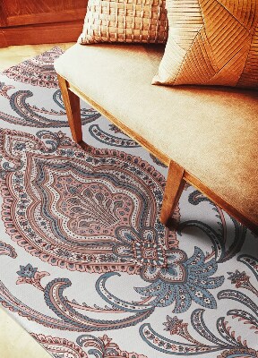 Indoor vinyl PVC carpet Oriental flowers
