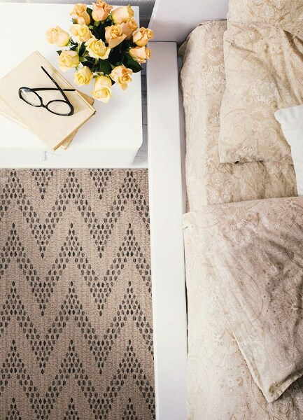 Universal vinyl rug Chevron zigzag