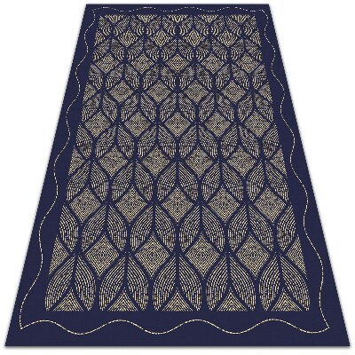 Fashionable vinyl rug Geometric weave