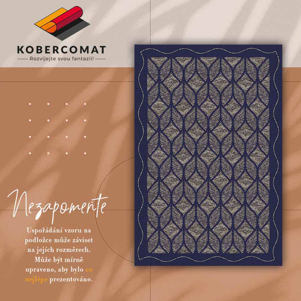 Fashionable vinyl rug Geometric weave