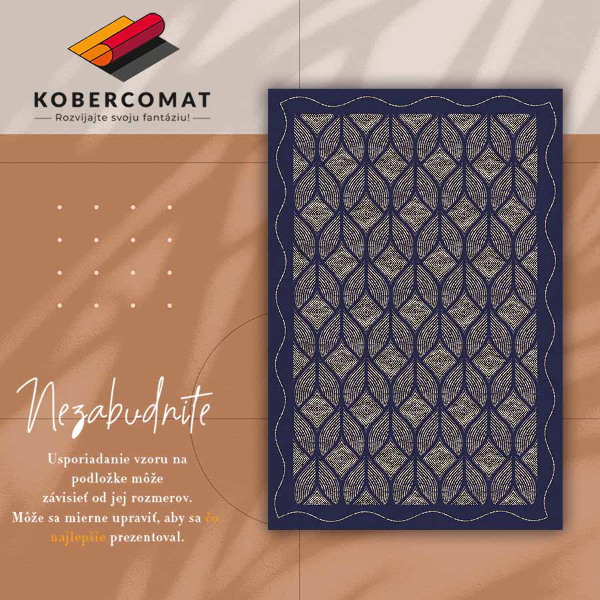 Fashionable vinyl rug Geometric weave