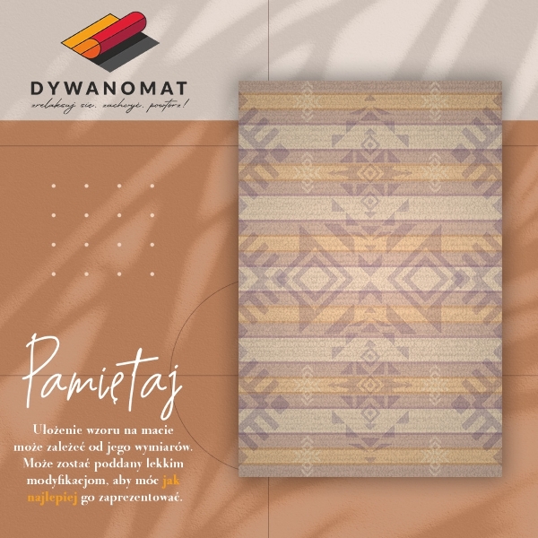 Universal vinyl carpet Indian geometry