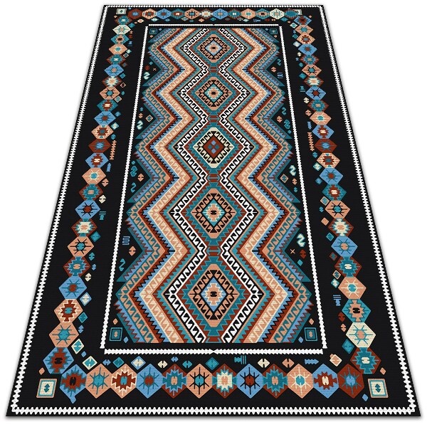 Vinyl floor rug Geometric braid - Decormat.co.uk