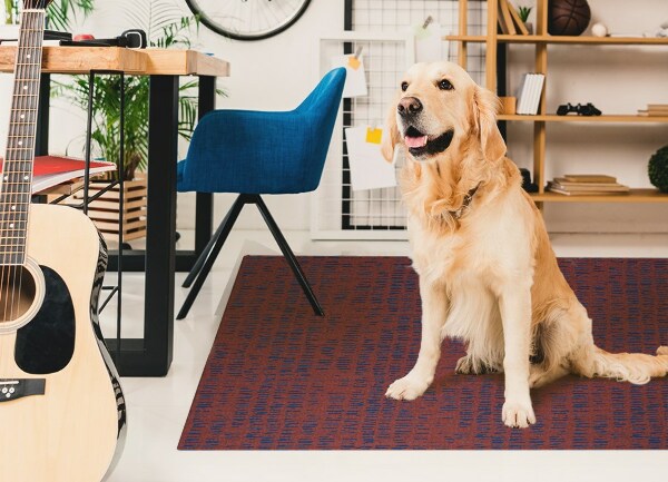 Vinyl floor mat Carpet weave