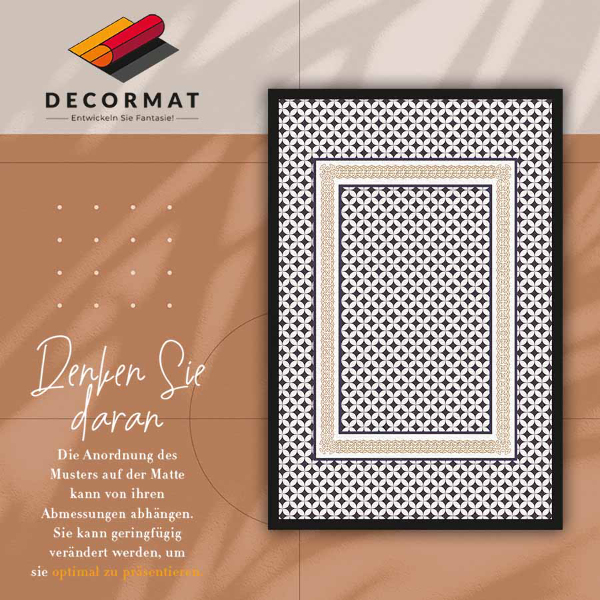 Vinyl floor rug Geometric braid