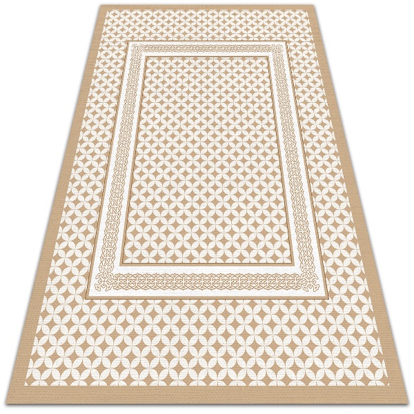 Vinyl floor rug Geometric braid