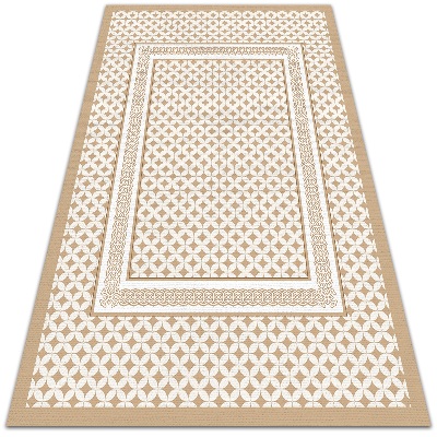 Vinyl floor rug Geometric braid