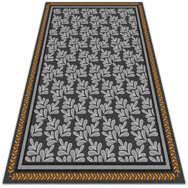 Indoor vinyl PVC carpet Floral braid