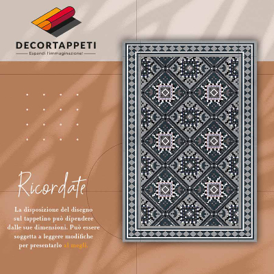 Indoor vinyl PVC carpet Arabic geometry