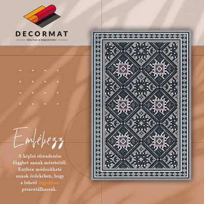 Indoor vinyl PVC carpet Arabic geometry