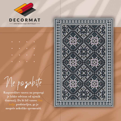 Indoor vinyl PVC carpet Arabic geometry