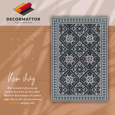 Indoor vinyl PVC carpet Arabic geometry