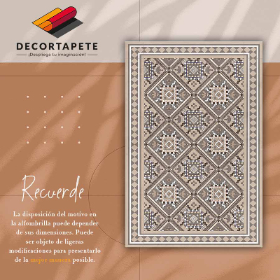 Indoor vinyl PVC carpet Arabic geometry