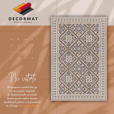 Indoor vinyl PVC carpet Arabic geometry