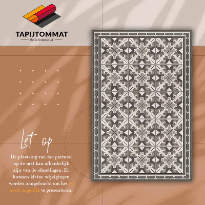 Fashionable vinyl rug Geometric rhombuses