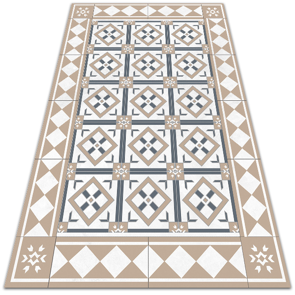 Vinyl floor mat Cube in diamonds