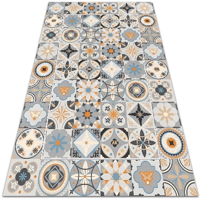 Universal vinyl carpet Spanish tiles