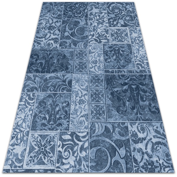 Universal vinyl rug Antique tiles