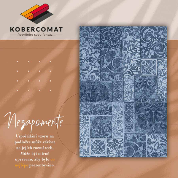 Universal vinyl rug Antique tiles