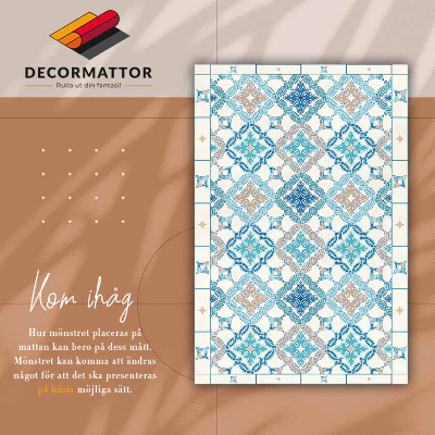 Fashionable vinyl rug Geometric weave