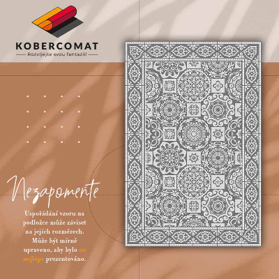 Universal vinyl rug Greek geometry