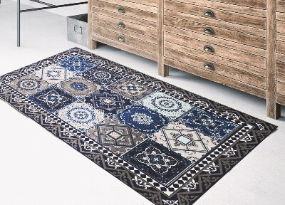 Indoor vinyl PVC carpet Floral tiles