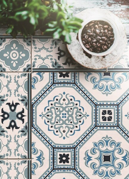 Vinyl rug Geometric shapes