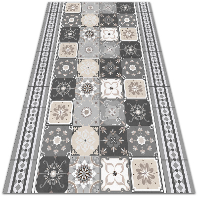 Vinyl floor mat Tiles and stripes