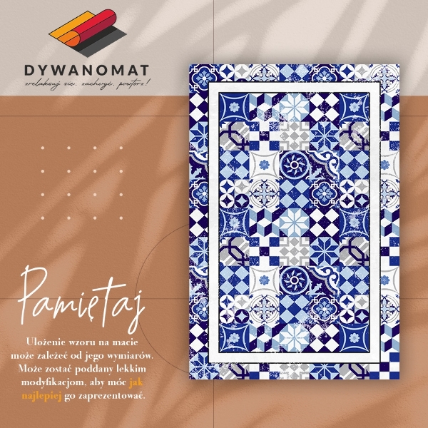 Universal vinyl carpet Spanish tiles