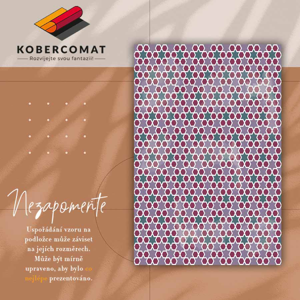 Vinyl rug Geometric stars