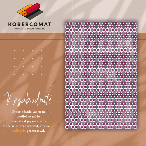 Vinyl rug Geometric stars