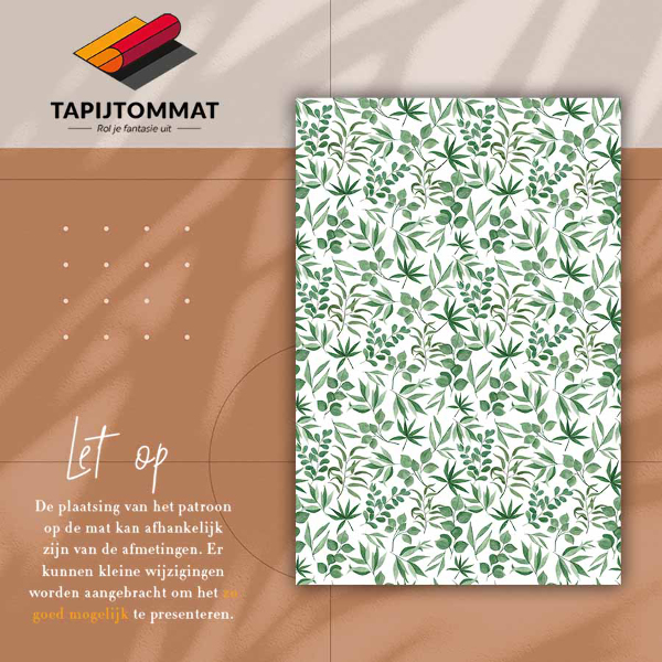 Interior PVC rug Fine leaves