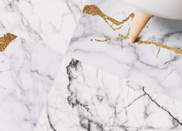 Indoor vinyl PVC carpet Marble tiles