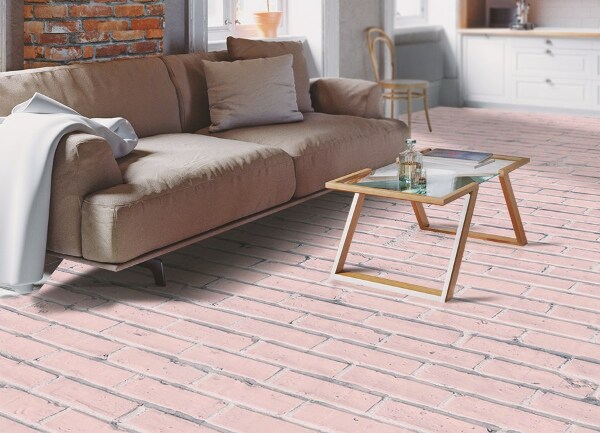 Vinyl indoor rug Brick