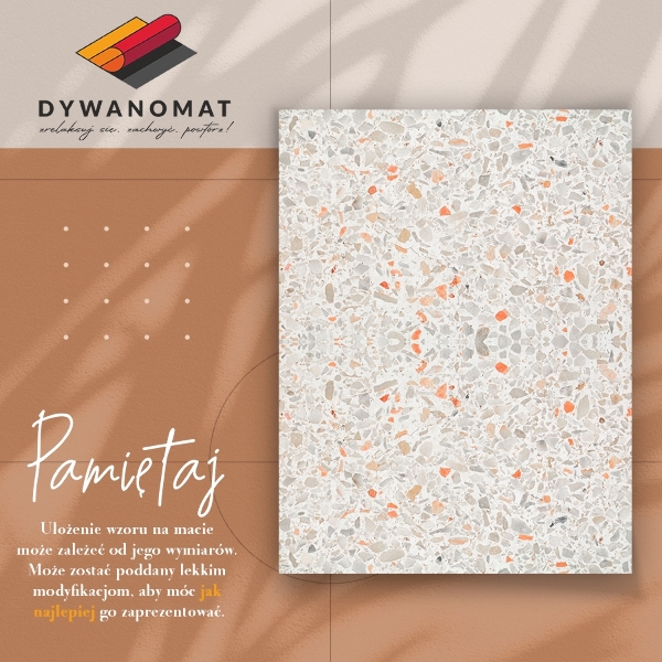 Indoor vinyl rug Marble