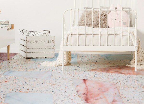 Interior PVC rug Beautiful marble
