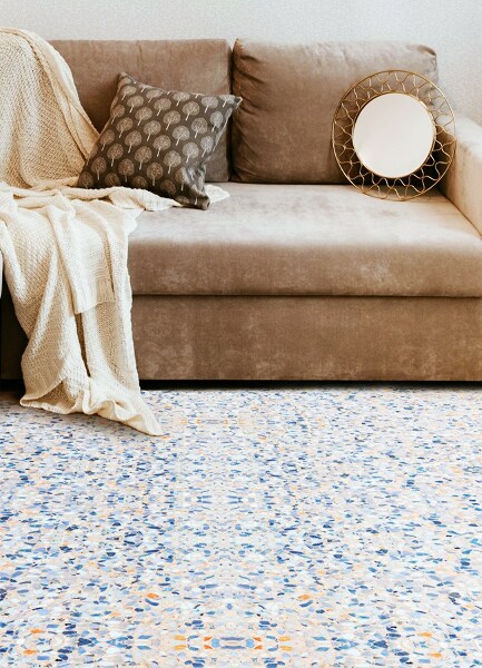 Universal vinyl rug Patterned marble