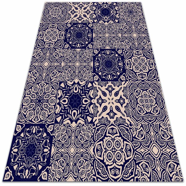 Universal vinyl carpet Spanish tiles