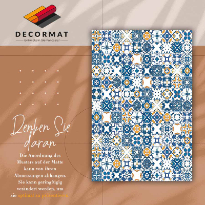 Universal vinyl carpet Moroccan tiles