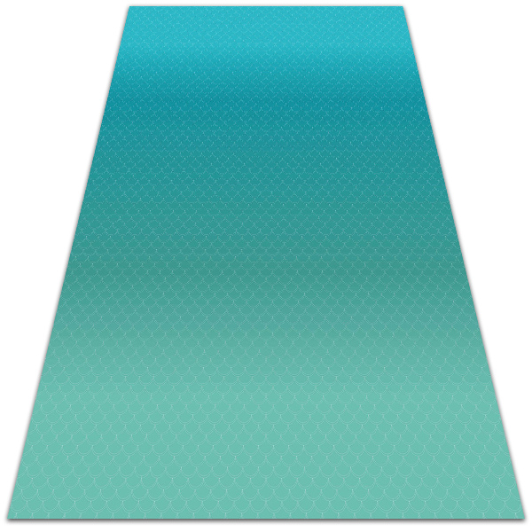Fashionable vinyl rug Geometric scales