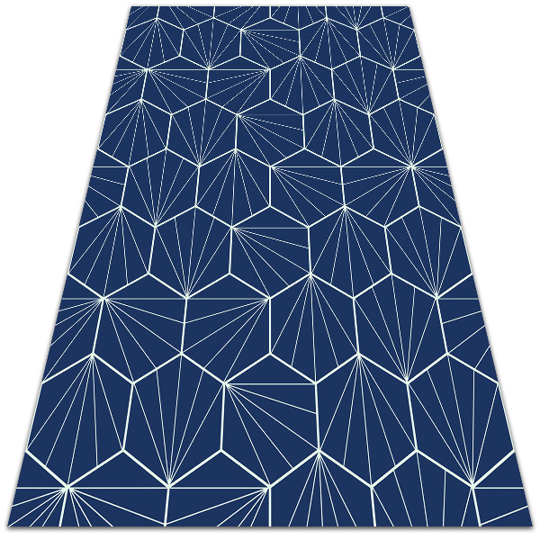 Interior PVC rug Hexagons