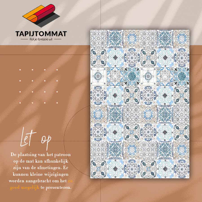 Fashionable vinyl rug Portuguese tiles