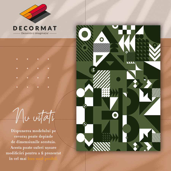 Fashionable vinyl rug Abstract patterns