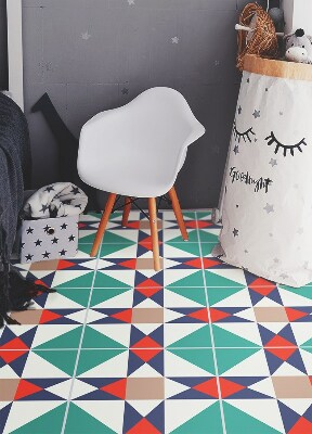 Indoor vinyl PVC carpet Spanish tiles