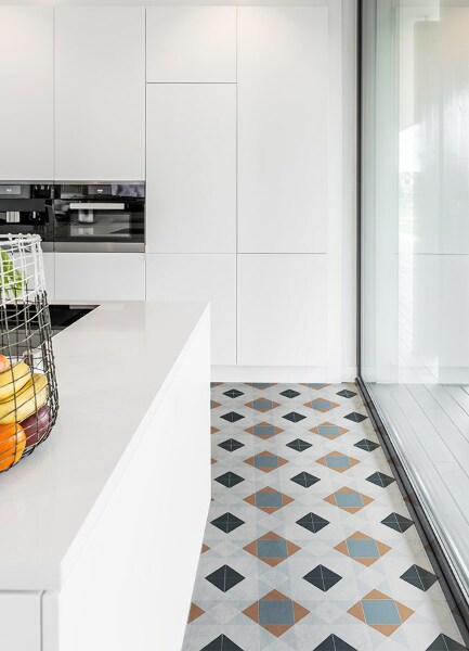 Fashionable vinyl rug Geometric rhombuses