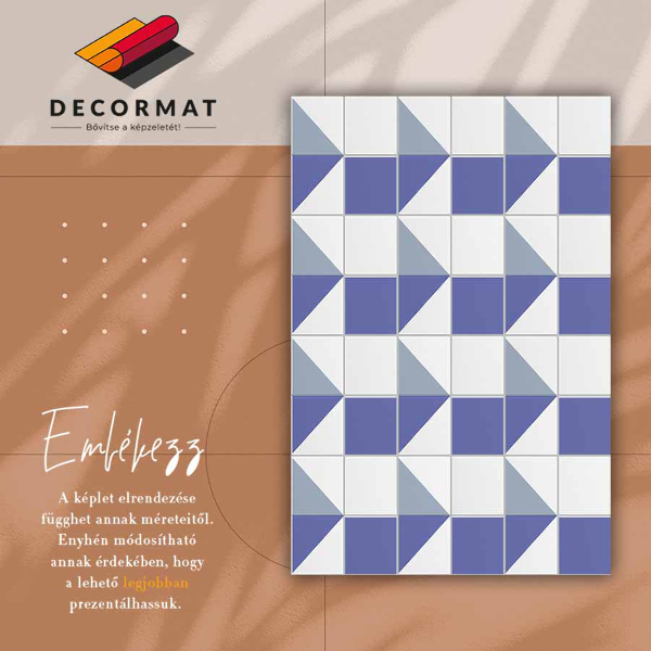 Universal vinyl rug Watercolor forms