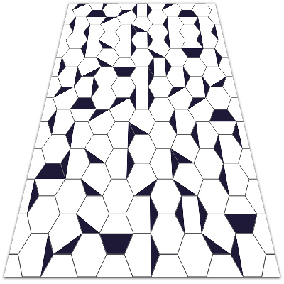 Interior PVC rug Hexagons